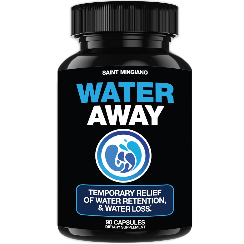Water weg - Diuretische water pillen - Bewaring en Flushing, Aids in Water Relief & Water Loss voor gezwollen enkels Voeten, Benen of Bloating - Fast Acting Water Away Pillen voor (90 Capsules)