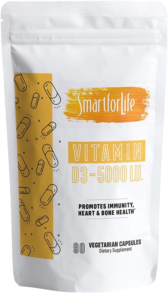 Slim voor het leven Vitamine D3 5000 ie - 90 Tel plantaardige capsules