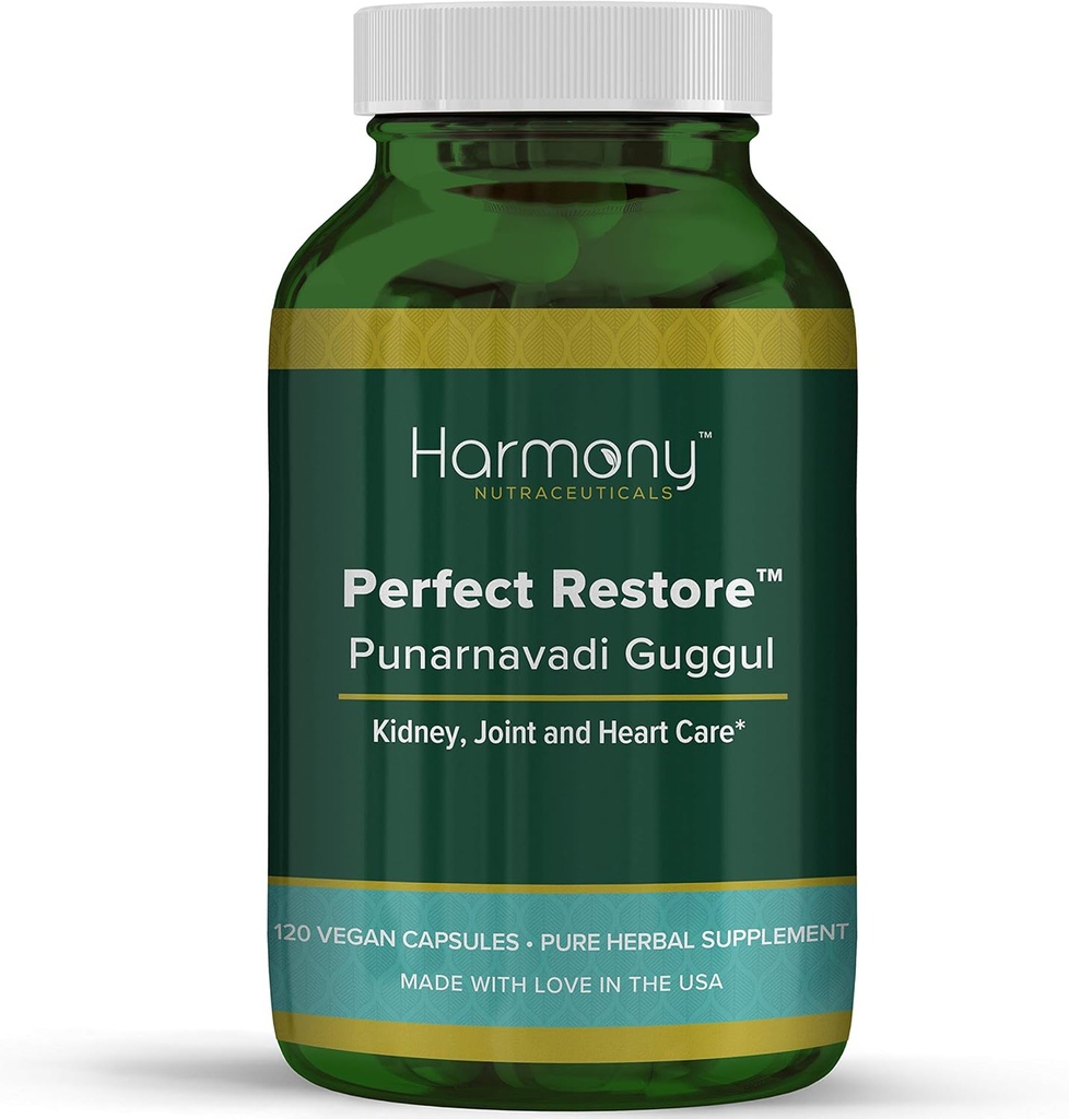 Punarnavadi Guggul Perfect herstellen Dr. Gumman's klinische graad Hoogste Potentie Maximale sterkte Harmonie Nutraceuticals 120 Vegan Capsules