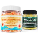 NEVISS D3 5000IU K2 Gummies + Marine Algen Calcium Gummies Bundle