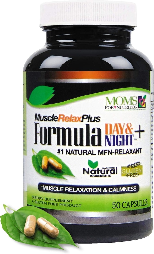 Muscle Relax Formula Plus - Large 1.150 Milligram Ondersteuning - Overdag / Nacht 24/7 Relaxer - Maximale sterkte natuurlijke ontspanning (50 Tellen) - Supplement Capsules