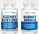 Nieren Restore & nierschild 2-pack bundel voor nierreiniging, ondersteuning nierfunctie, niergezondheid en meer