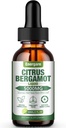 1 Pack 5000MG Citrus Bergamot Liquid Drops Supplement voor High Cholesterol-Soursop, Red Gist Rijst, Olive Leaf-All-Natural, Health Support, Immune Support, Heart Health & Antioxidant, 2 Fl Oz