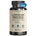 VINATURA Lumbrokinase, Nattokinase 2000FU & Serrapeptase - USA Made & Tested, Circulatiesupplementen van Nattokinase Serrapeptase (Natto-Serra), Rutin, Beetwortel, Lumbrokinase Supplement