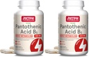 Jarrow Formules Pantothenic Acid B5 500 mg - 100 Veggie Caps - Essential B Vitamine - Energy Production & Metabolisme Support - 100 Servings (pack of 2)