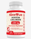 Natriumchloride 1000mg, 365 tabletten - Zouttabletten, Non-GMO, Glutenvrij - Drink met Elektrolyten Vervangen Hydratatie