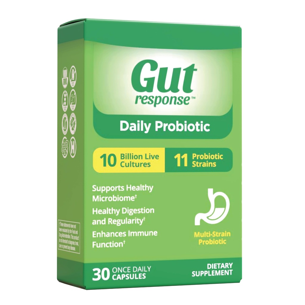 Daily Probiotic for Men & Women, Slows Digestive Aging, Boosts Immune System, Reduces Bloating, Non-GMO, Gluten Free & Soy Free, 10 Billion CFU, 30 Capsules