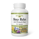 Kruidenfactoren Sleep Relax Formula by Natural Factors, Natuurlijke slaaphulp met Valeriaanwortel, Passiebloem en Skullcap, Non-GMO, 90 capsules (90 porties)