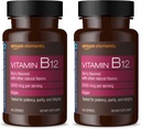 Elementen Vitamine B12 Methylcobalamine 5000 mcg - Normale Energie Productie en Metabolisme, Immuun Systeem Ondersteuning - 2 maanden Levering, Berry Flavored Lozenges, 65 Tellen (Pack of 2)