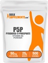 BulkSupplements.com Pyridoxal 5 Fosfaatpoeder - P-5-P Vitamine B6 Supplement, P-5-P 50mg - P5P Supplement, Glutenvrij, 50mg per portie, 25g (Pack of 1)