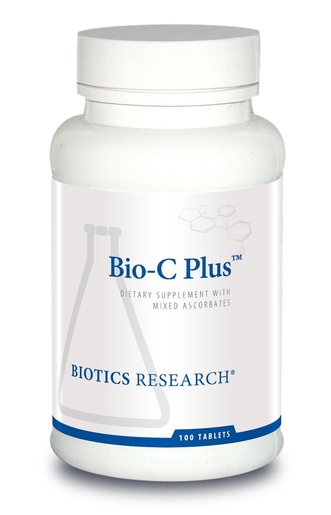 Biotics Research Bio C PlusTM Biedt vitamine C als gemengde minerale ascorbaten met Citrus Bioflavonoïden, SOD en Catalase, Vitamine C Plus Bioflavonoïden, Krachtig Antioxidant, Immuun Systeem 100 Tablets