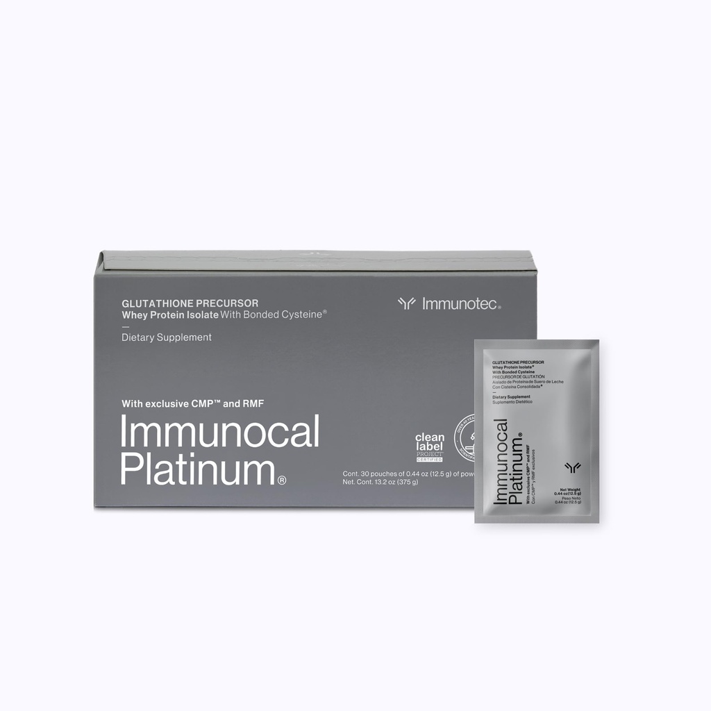 Immunocal Platinum Glutathione Precursor – Advanced Cellular Support with CMP™ & RMF™ – Immune Support, Antioxidant Defense & Healthy Aging – Sugar-Free, Lactose-Free – 30 Servings