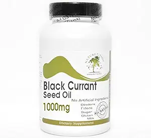 Black Currant Seed Oil 1000mg ~ 90 Capsules - Geen additieven ~ Naturetitie Supplementen