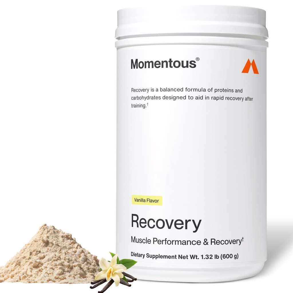 Momentvolle Recovery Grass-Fed Wei Proteïne Poeder - 20 g Post-workout Wei Isolaat Proteïne - NSF Gecertificeerd voor Sport - Gluten-vrij - 15 Servers - Vanille - Pakket mei Vary