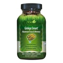 Irwin Naturals Ginkgo Smart Powerful Nootropic Brain Booster - Ondersteunt maximaal geheugen, focus & mentale helderheid met DMAE, Clubmoss, Choline & Acetyl L-Carnitine - 60 Liquid Softgels
