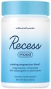 Recess Mood Powder, Calming Magnesium L-Threonate Blend met Passie Bloem, L-Theanine, Elektrolyten, Magnesium Kalm Ondersteuning Poeder Supplement - Unflavored 28 Serving Tub