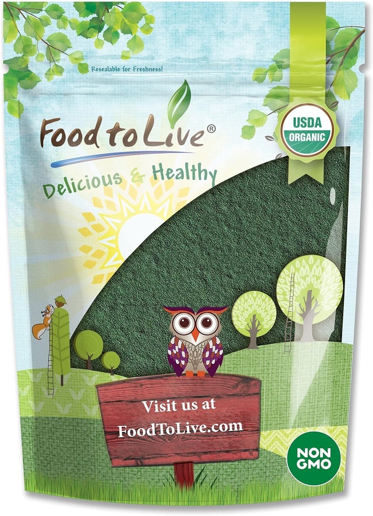 Food to Live Organic Chlorella Powder, 4 Ounces 
