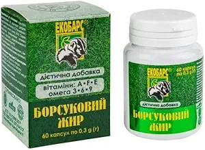 60 Badger Fat Capsules Natuurlijke bron van meervoudig onverzadigde vetzuren