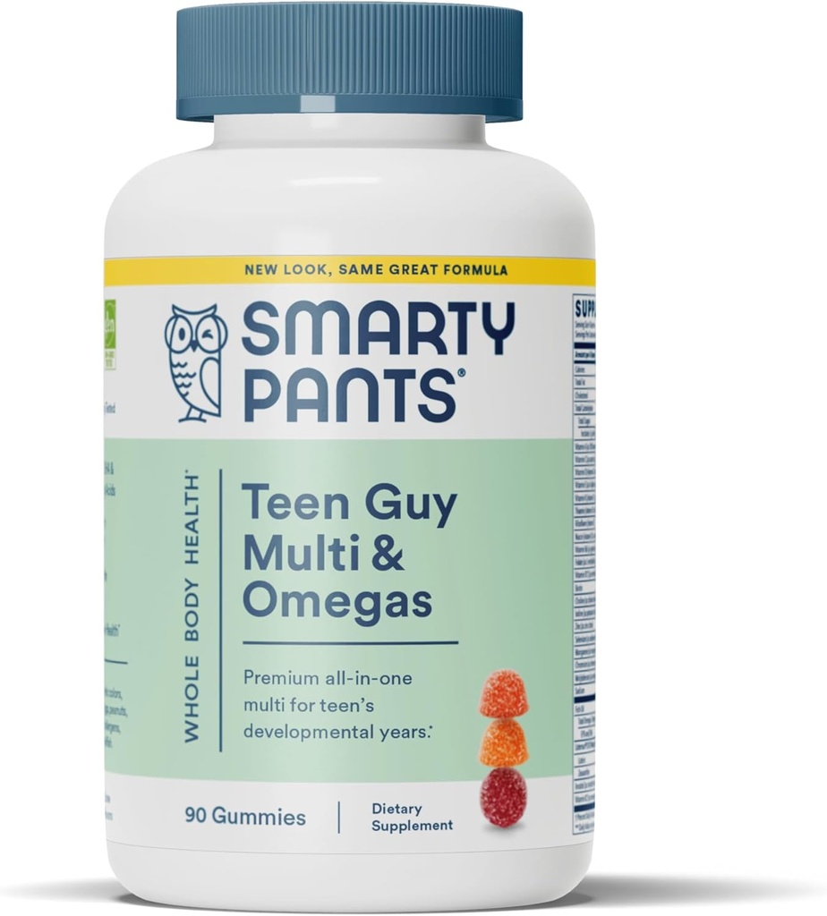 SmartyBants Teen Guy Multi & Omegas Gummies, 90 Tellen