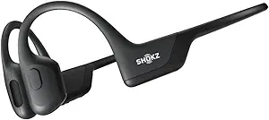 SHOKZ OpenRun Pro - Open-Ear Bluetooth Bone Conduction Sport Headphones, Sweat Resistant Draadloze oortelefoons voor workouts en hardlopen met Premium Deep Bass- Ingebouwde Mic, met Hair Band, Black