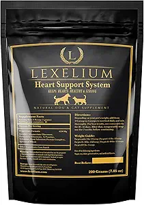 Hartsupplement voor honden en katten - Biedt Cardiovasculaire en Circulatoire ondersteuning en houdt harten gezond met Taurine Optimaliseert hartfunctie en Circulatie - gemakkelijk te mengen poeder - 200 g