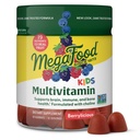 MegaFood Kids Multivitamine Gummies - Kids Vitamines - Leeftijd 4+ met vitamine C, vitamine D, zink, Choline, en Real Fruit - Hersenen & Immune Ondersteuning - Berrylicious Flavor - 60 Gummies (30 Servers)