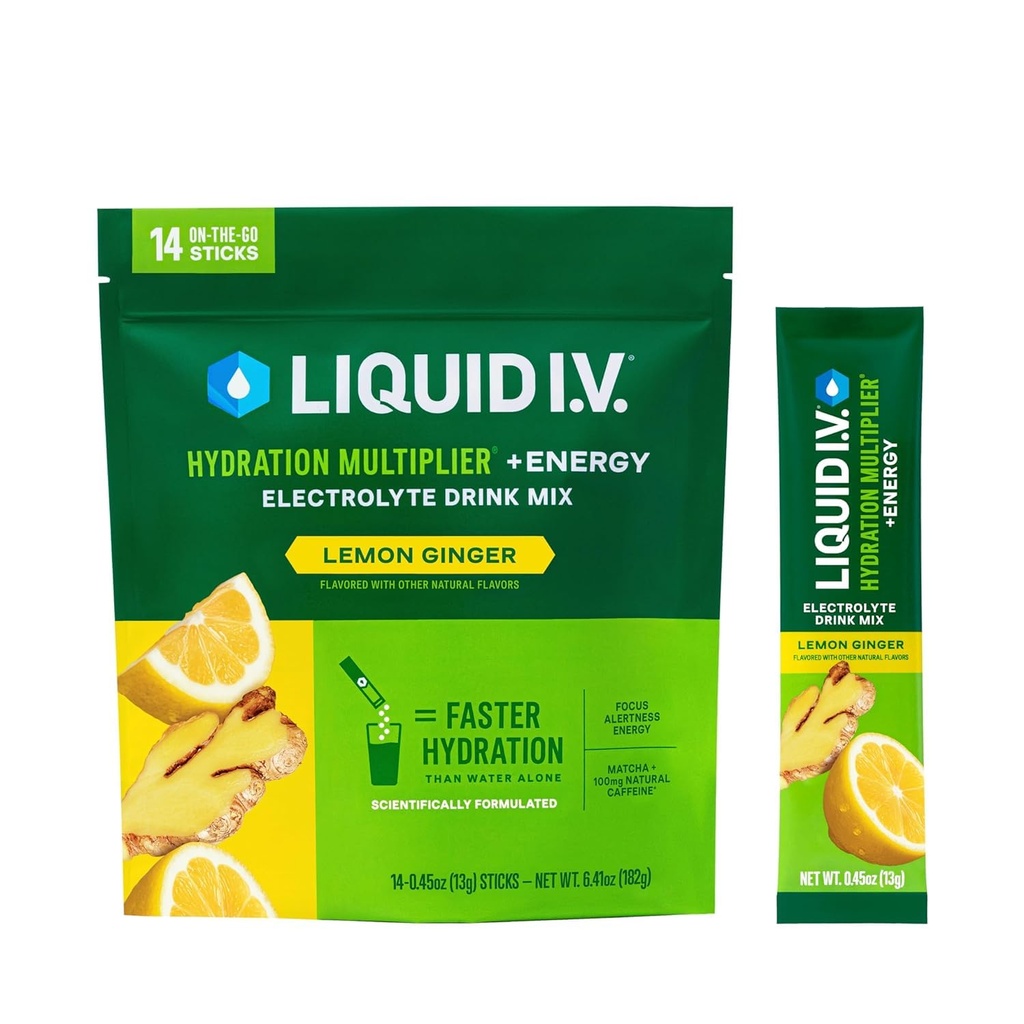 Vloeistof I.V.® Hydration Multiplier +Energy - Citroen Ginger