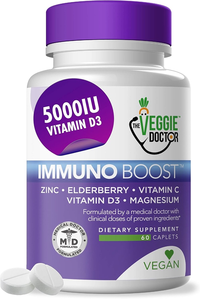 Immuun Support Supplement (60 tabletten) - Alle natuurlijke, Veganistische 
