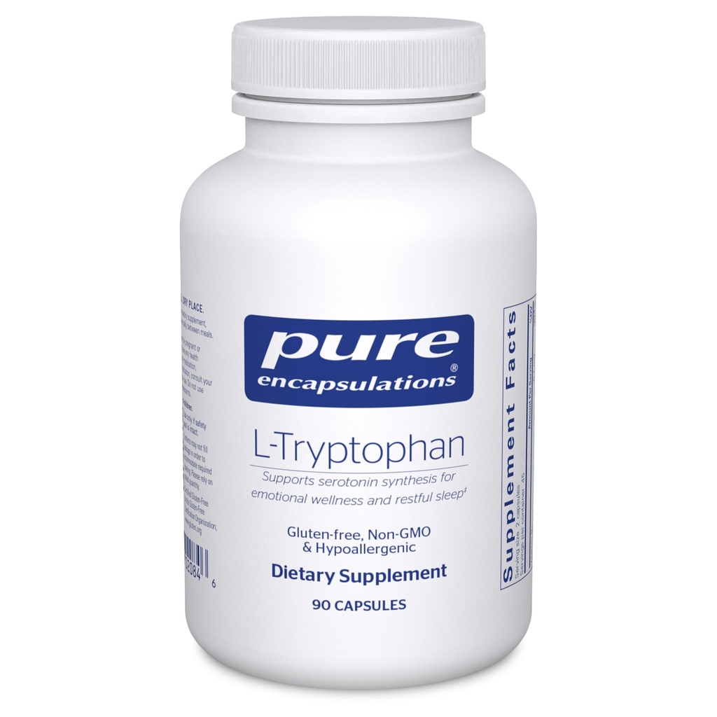 Pure Encapsulations L-Tryptophan | Amino Acid Supplement for Relaxation, Serotonin Support, PMS, and Sleep* | 90 Capsules