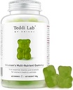 Unichi Vrouwen Multi-Nutrient Gummy, 18 Essentiële Vitaminen & Mineralen Speciaal ontworpen voor vrouwen, niet-GMO, Lime Flavour, 60 Tel.