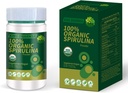 Gecertificeerd 100% Organisch Spirulina Poeder 4.23oz/120g Rijk aan rijk aan Beta-Caroteen (Vitamine A) en B-12 met natuurlijk voorkomende GLA, Vega Non-GMO-Superfood Supplement