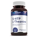 5-HTP Formule voor Stress Relief en ontspanning ondersteuning voor tieners en volwassenen met 5-HTP, L-Theanine, Vitamine B6, Vitamine B12, Magnesium - Doctor Geformuleerd - Magnesium Stearate Free - 60 capsules.