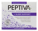 Peptiva 26 Miljard CFU Probiotische en slaapondersteuning - Klinisch gevalideerd Multistrain Probiotic - Lactobacillus and Bifidobacterium, Melatonine - 15 Tel.