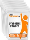 BulkSupplements.com L-Tyrosine Powder - Sport Voeding, Aminozuur Supplement - Unflavored & Gluten Free, 500mg per Serving, 5kg (11 lbs) (Pack of 5)
