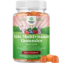 USDA Biologische Kids Multivitamine Gummies - Multivitamine voor kinderen Immune Ondersteuning met vitamine A, C, D3, E, B6 & B12, Zink & Jodium - Kindervitaminen Kauwbare Formule voor Sterke Gezondheid - 60 Tel.
