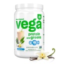 Vega Protein and Greens Protein Powder, Vanille - 20g Plant Based Protein Plus Veggies, Vegan, Non GMO, Pea Protein for Women and Men, 21.7 Ounce (Packaging May Vary)