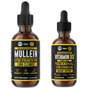 HERBIFY Bundle - Mullein Leaf Extract & Vitamin D3 - Respiratory Support & Immune Boost
