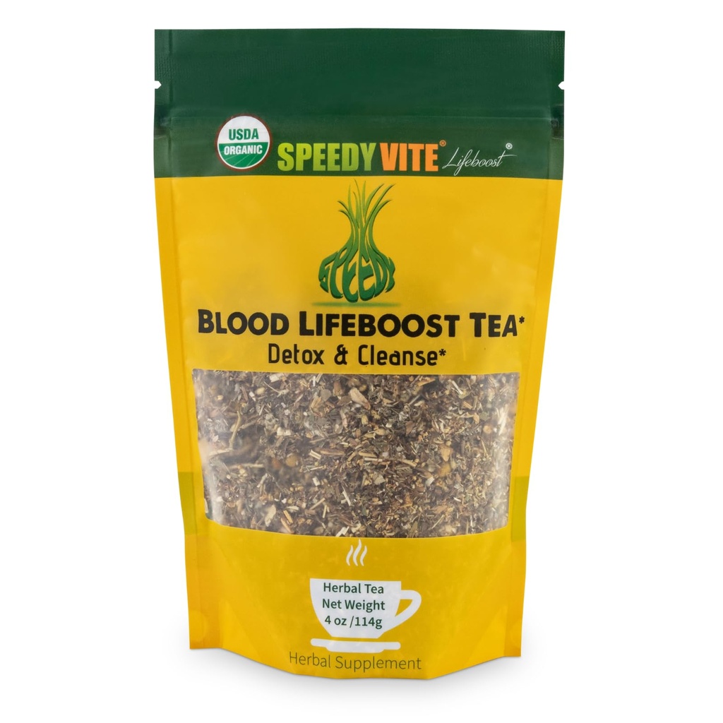 SpeedyVite® Blood Lifeboost Tea | Cleanses & supports natural removal of excess waste chemicals from the blood stream* | Contains Echinacea, Chamomile and more