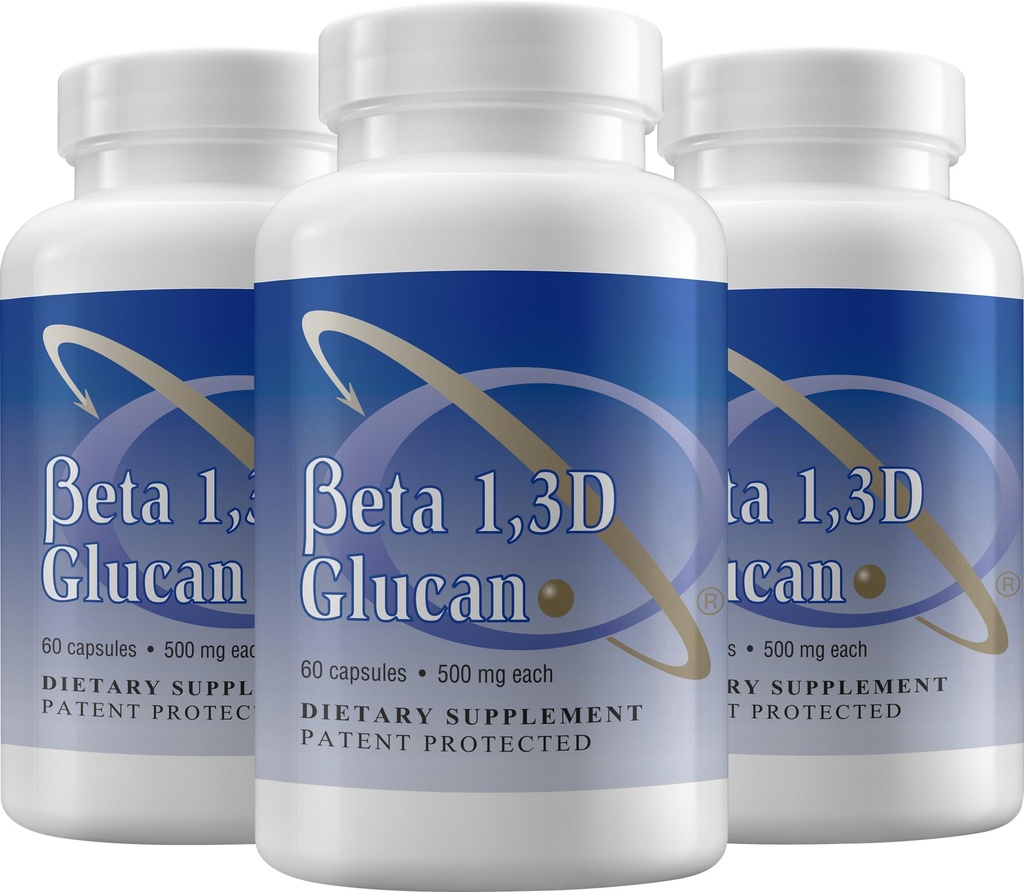 Transfer Point Immune Support Supplement Zeer gezuiverd Beta 1,3D Glucan (verpakking van 3-500 mg b-glucaanvezel per capsule)