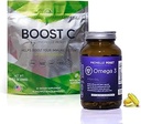 Fish Oil Softgels & Vitamine C Blend, Premium Vitamine C Powder & Omega-3 Protocol, Energy Boosting, Vegan, Glutenvrije (1-maand levering)