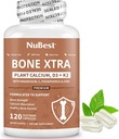NuBest Bone Xtra - Plant Based Bone Strength, Strontium Boost met Strontium Citrate, Calcium, Magnesium van Marine Algen, Fosfor, Vitamine C, K2, D3 . . . . . .
