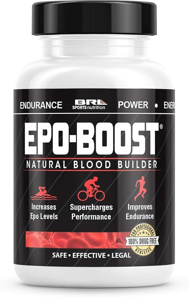 Natural Blood Builder Iron Supplement. RBC-ondersteuning Made in USA met Echinacea & Dandelion Root helpen VO2 Max, Energy, Endurance (1-pack)