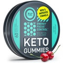 MCT olie Keto Gummies Collageen Metabolisme Booster - Pre workout Gummy Energy Kauwt Keto Candy - fysieke en geestelijke energie, lage Carb, lage calorie - 60 Cherry Collageen Gummies voor vrouwen en mannen