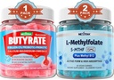 Butyrate with Probiotic + Prebiotic + Postbiotic, L-MethylFolaat 15mg Gummies