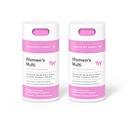 Health by Habit Womens Multi Supplement 2 Pack (120 Capsules) - 23 Essentiële Vitaminen en Mineralen, Ondersteunt Algemene Gezondheid en Wellness, Non-GMO, Suikervrij (2 Pack)