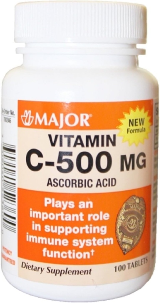 Belangrijke vitamine C 500 mg - 100 tabletten (3 verpakkingen)