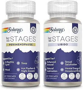SOLARAY Perimenopause en Libido haar Life Stages Bundle - Hot Flashes en Menopauze Plus Natuurlijke Smeermiddel en Libido Ondersteuning voor vrouwen - Made Without Hormones - 30 Servings