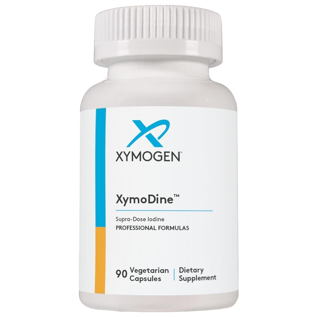 XYMOGEN XymoDine Jodium Supplement - High Potency Jodium 12,5 g ter ondersteuning van gezonde synthese van schildklierhormonen (90 Vegetarische capsules)