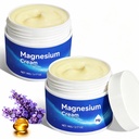 Magnesium crème voor lichaam - Magnesium olie voor voeten, Pure Premium Magnesium lotion met vitamine E en Amandelolie voor spierpijn